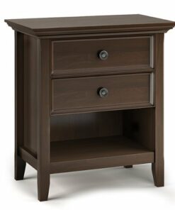 Simpli Home - Amherst Bedside Table - Natural Aged Brown