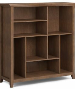 Simpli Home - Amherst Multi Cube Bookcase and Storage Unit - Rustic Natural Aged Brown