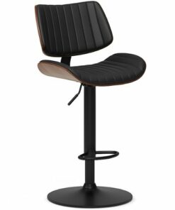 Simpli Home - Novak Adjustable Bar Stool - Black