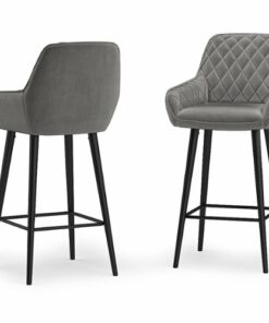 Simpli Home - Garey Counter Height Stool (Set of 2) - Grey