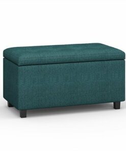 Simpli Home - Cosmopolitan Storage Ottoman - Teal