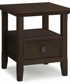 Simpli Home - Amherst End Table - Farmhouse Brown