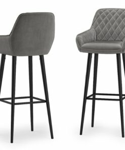 Simpli Home - Garey Bar Stool (Set of 2) - Grey