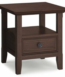 Simpli Home - Amherst End Table - Warm Walnut Brown