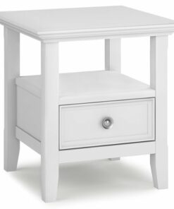 Simpli Home - Amherst End Table - White