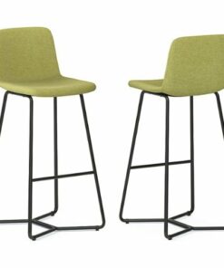 Simpli Home - Wilcox Bar Stool (Set of 2) - Acid Green