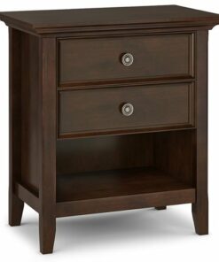 Simpli Home - Amherst Bedside Table - Russet Brown