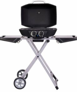 Pit Boss - 2-Burner Portable Gas Grill with Collapsible Cart - Black Sand