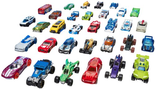 Hot Wheels - Basic 1:64 Scale Die-Cast Car or Truck - Styles May Vary