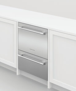 Fisher & Paykel - Series 11 24" Full Top Control Smart Built-in Stainless Steel Double DishDrawer Dishwasher with Sanitize 43dBA - Silver