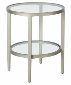 Camden&Wells - Hera Round Side Table - Satin Nickel 1
