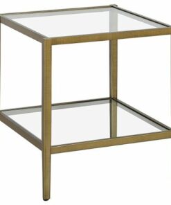 Camden&Wells - Hera Square Side Table - Antique Brass
