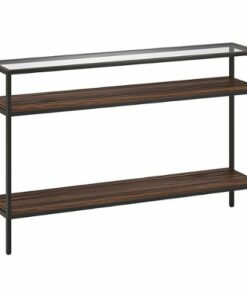 Camden&Wells - Felicia Console Table - Blackened Bronze/Walnut