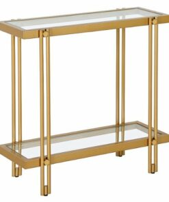 Camden&Wells - Inez Rectangular Side Table - Brass