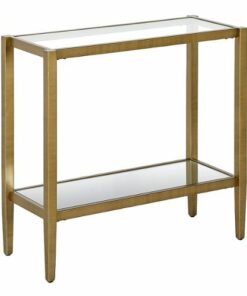 Camden&Wells - Hera Rectangular Side Table - Antique Brass