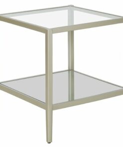 Camden&Wells - Hera Square Side Table - Satin Nickel 0