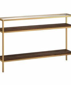 Camden&Wells - Felicia Console Table - Gold/Walnut