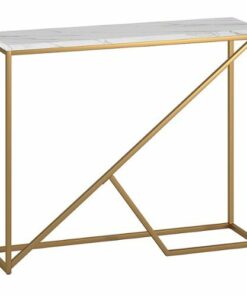 Camden&Wells - Stella Console Table - Brass/Faux Marble