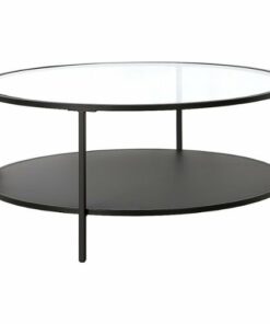Camden&Wells - Sivil Round Coffee Table - Blackened Bronze 1