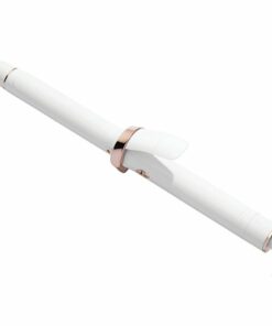 T3 - SinglePass Curl 1” Ceramic Long Barrel Curling and Wave Iron - White & Rose Gold