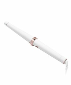 T3 - SinglePass Wave 1 ¼” – ¾” Tapered Styling Wand - White & Rose Gold