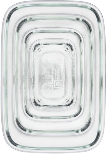 OXO - Good Grips 8 Piece Smart Seal Glass Rectangular Container Set - Clear