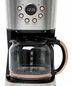 Haden - 12-Cup Coffee Maker - Steel and Copper