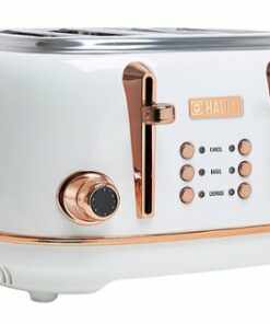 Haden - Heritage 4 Slice Toaster - Ivory and Chrome