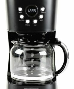 Haden - 12-Cup Coffee Maker - Black and Chrome