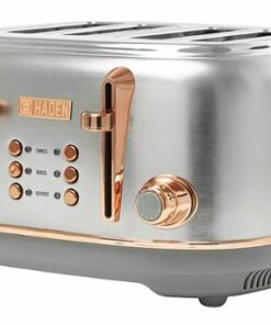 Haden - Heritage 4 Slice Toaster - Steel and Copper
