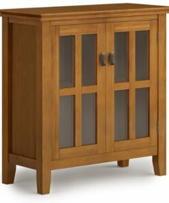 Simpli Home - Artisan Low Storage Cabinet - Honey Brown