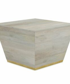 Simpli Home - Abba  Square Coffee Table - White Wash