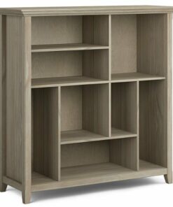 Simpli Home - Amherst Multi Cube Bookcase and Storage Unit - Distressed Grey