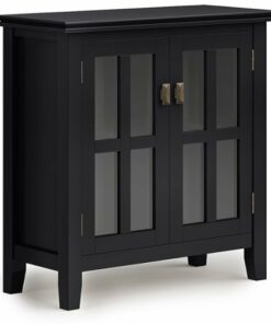 Simpli Home - Artisan Low Storage Cabinet - Black
