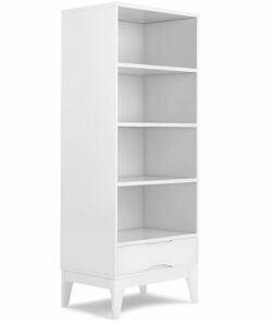 Simpli Home - Harper Bookcase with Storage - White