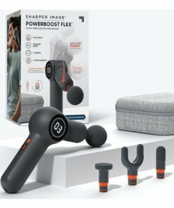 Sharper Image - Powerboost Flex Pivot Percussion Massager - Gray