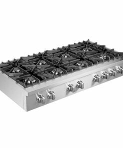 Forno Appliances - ALTA QUALITA 48" Built-In Gas Cooktop  with 8 Burners and LP Conversion Kit - Stainless steel