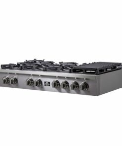 Forno Appliances - ALTA QUALITA Pro-Style 48" Built-In Gas Rangetop with 8 Burners and LP Conversion Kit - Stainless steel