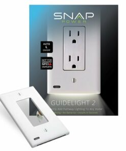 SnapPower - GuideLight 2 Décor Outlet Wall Plate (4-Pack) - White