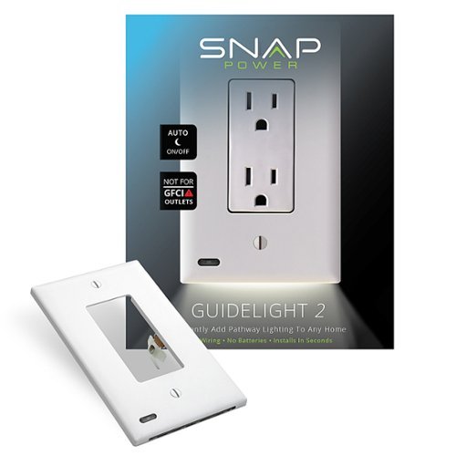 SnapPower - GuideLight 2 Décor Outlet Wall Plate (8-Pack) - White