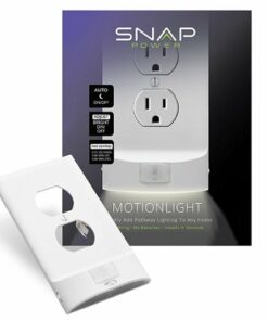 SnapPower - MotionLight Duplex Outlet Wall Plate (8-Pack) - White