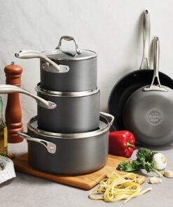 Tramontina - 8PC Hard Anodized Cookware Set - Gray