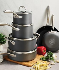 Tramontina - 10PC Hard Anodized Cookware Set - Gray