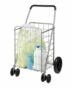 Honey-Can-Do - 4-Wheel Folding Utility Cart - Silver