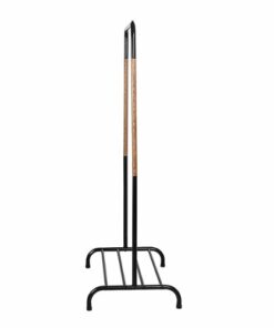 Honey-Can-Do - Single Garment Rack with Shoe Shelf and Hanging Bar - Black