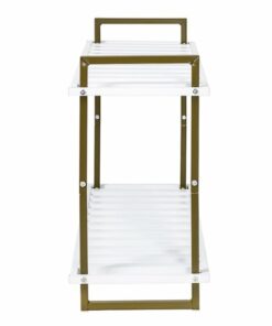 Honey-Can-Do - 2-Tier Tubular Metal Shoe Rack - Olive