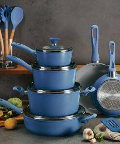 Tramontina - 14PC Cold Forged Cookware Set - Blue
