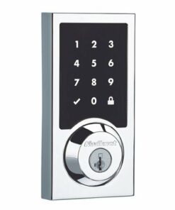 Kwikset - 916 Smart Lock Z-Wave Replacement Deadbolt with App/Touchscreen/Key Access - Polished Chrome