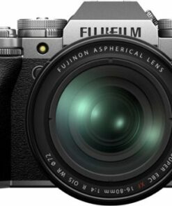 Fujifilm - X-T5 Mirrorless Camera with XF16-80mmF4 R OIS WR Lens Bundle - Silver