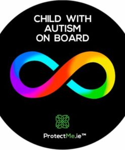 Protect Me - Car Window Decal Child with Autism on board - Black